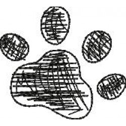 Stickdatei - Skribbel Pfote